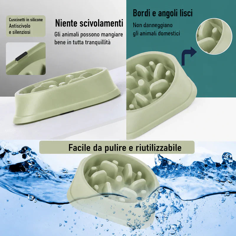 Ciotola Slow Feeder Anti-Soffocamento
